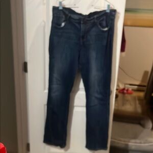 Old Navy Blue Straight Leg Jeans Classic Fit
